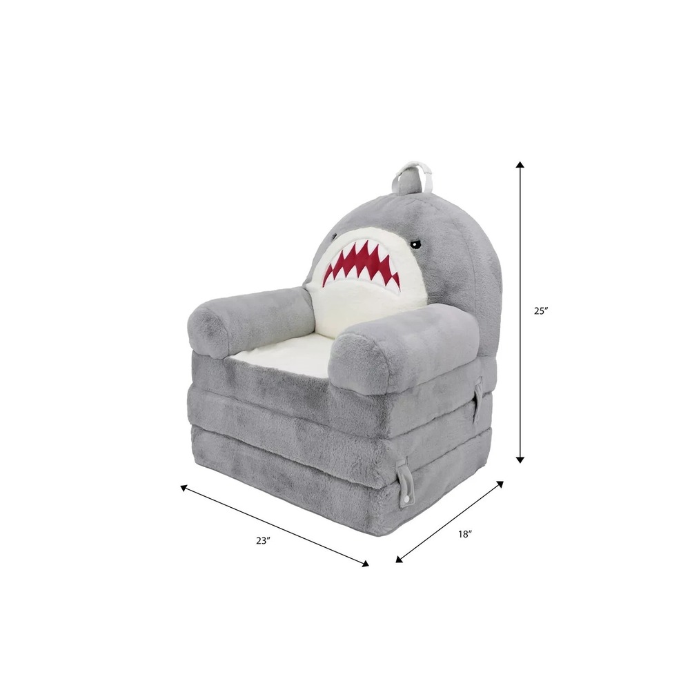 Soft Landing - Elite Seats - Premium Character Sofa Seat & Transformable -Shark - Picture 7 of 9
